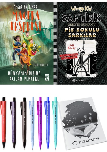 Saftirik 17 Pis Kokulu Şarkılar ve Gelecek Ekspresi Dünyanın Dışına Açılan Pencere 2'li Set - Kalem