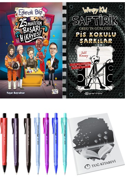 Saftirik 17 Pis Kokulu Şarkılar ve 25 Muhteşem Başarı Hikayesi 2'li Set - Kalem