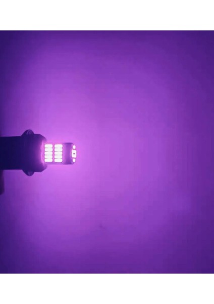T10 LED 26 Ledli W5W Canbus Metal Ultra Power Pembe Park Plaka Tavan Ampulü