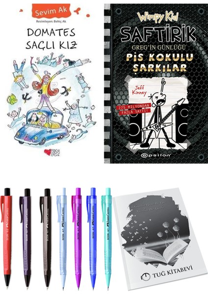 Saftirik 17 Pis Kokulu Şarkılar ve Domates Saçlı Kız 2'li Set - Kalem