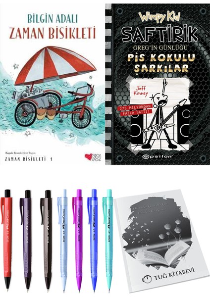 Saftirik 17 Pis Kokulu Şarkılar ve Zaman Bisikleti 1 2'li Set - Kalem