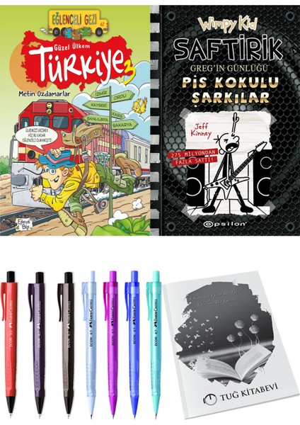 Saftirik 17 Pis Kokulu Şarkılar ve Güzel Ülkem Türkiye 3 2'li Set - Kalem