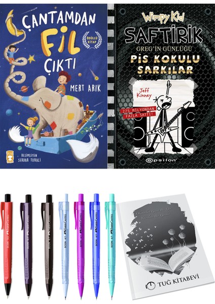Saftirik 17 Pis Kokulu Şarkılar ve Çantamdan Fil Çıktı 2'li Set - Kalem