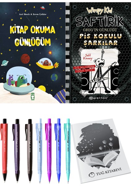 Saftirik 17 Pis Kokulu Şarkılar ve Kitap Okuma Günlüğüm 2'li Set - Kalem