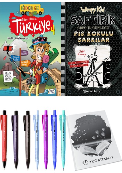Saftirik 17 Pis Kokulu Şarkılar ve Güzel Ülkem Türkiye 4 2'li Set - Kalem