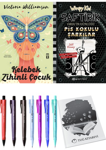 Saftirik 17 Pis Kokulu Şarkılar ve Kelebek Zihinli Çocuk 2'li Set - Kalem