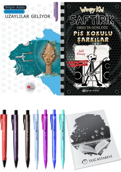 Saftirik 17 Pis Kokulu Şarkılar ve Uzaylılar Geliyor 2'li Set - Kalem