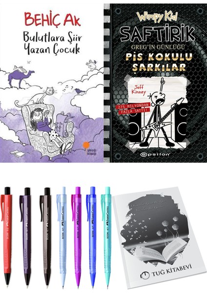 Saftirik 17 Pis Kokulu Şarkılar ve Bulutlara Şiir Yazan Çocuk 2'li Set - Kalem