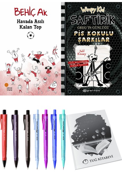 Saftirik 17 Pis Kokulu Şarkılar ve Havada Asılı Kalan Top 2'li Set - Kalem