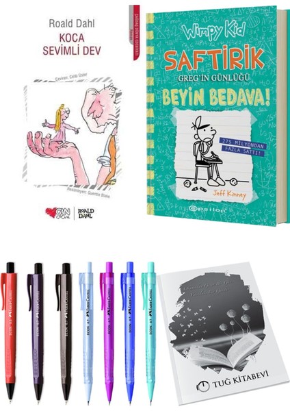 Saftirik 18 Beyin Bedava! ve Koca Sevimli Dev 2'li Set - Kalem