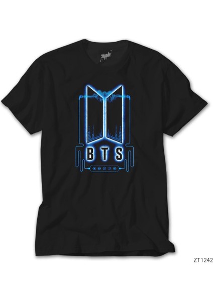 Bts Music Logo Siyah Tişört