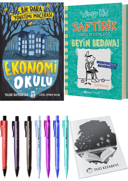 Saftirik 18 Beyin Bedava! ve Ekonomi Okulu Bir Para Yönetimi Macerası 2'li Set - Kalem
