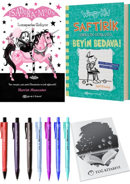 Saftirik 18 Beyin Bedava! ve Isadora Moon 7 Lunaparka Gidiyor 2'li Set - Kalem
