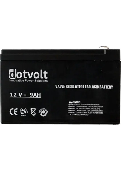 Dotvolt 12V 9AH Ups Aküsü