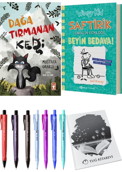 Saftirik 18 Beyin Bedava! ve Dağa Tırmanan Kedi 2'li Set - Kalem