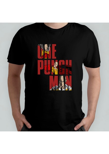 One Punch Man %100 Pamuklu Bisiklet Yaka T-Shirt Model 2