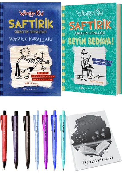 Saftirik 18 Beyin Bedava! ve Saftirik 2 Rodrick Kuralları 2'li Set - Kalem
