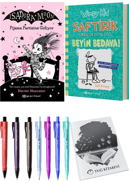 Saftirik 18 Beyin Bedava! ve Isadora Moon 10 Pijama Partisine Gidiyor 2'li Set - Kalem