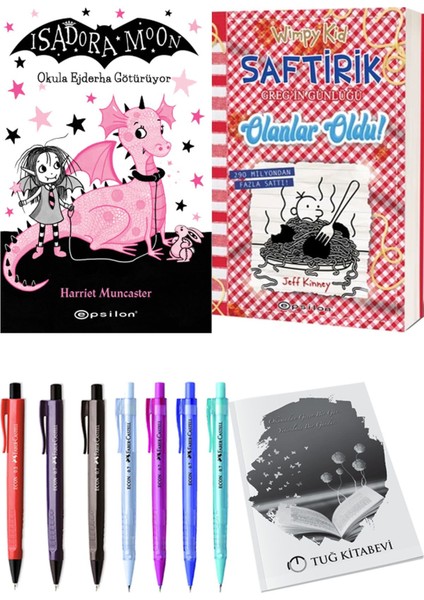 Saftirik 19 Olanlar Oldu! ve Isadora Moon 6 Okula Ejderha Götürüyor 2'li Set - Kalem