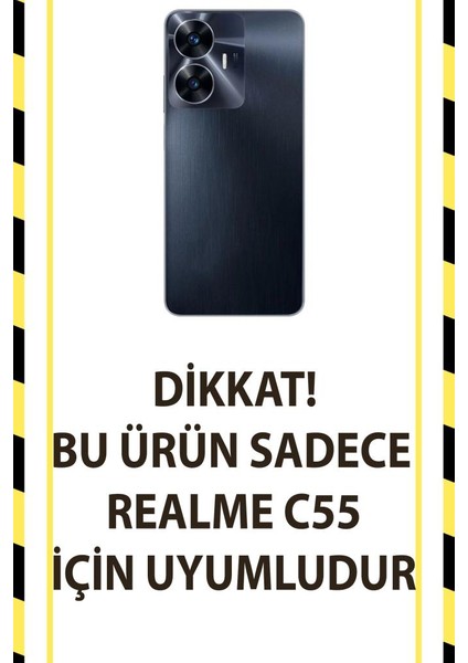 Realme C55 Uyumlu Sevimli Kuzu 3D Oyuncak Tasarımlı El Geçmeli Renkli Silikon Kılıf