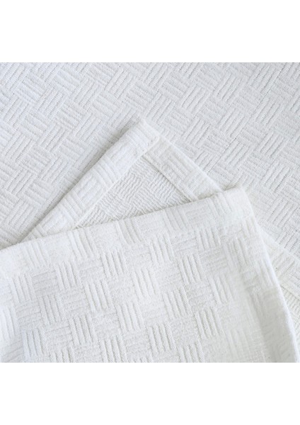 %100 Pamuk Mini Dama Desenli Tek Kişilik Pike | Otel Koleksiyonu | 160X230