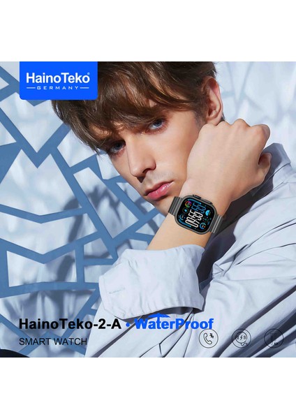 Hainoteko Germany Ultra 2A 49MM Akıllı Saat 3 Kordon 1gb Hafıza Su Geçirmez Uzun Pil Ömrü