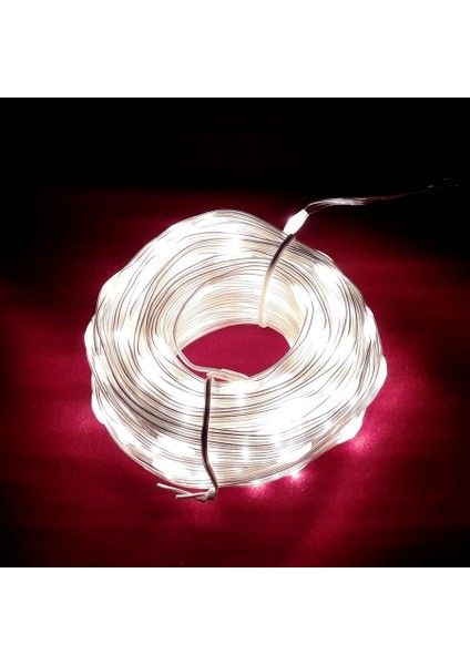 Yılbaşı Ağacı Işığı Noel Işığı 10 Metre Gün Işığı LED Işık 100 Dökme LED Işıklı Iç Dış Su Geçirmez