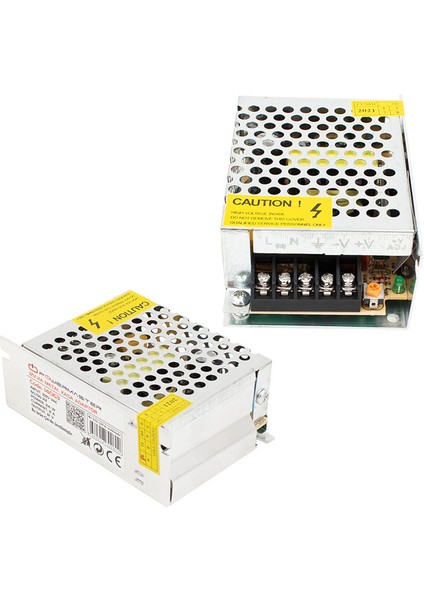 12 Volt - 2 Amper - 24 Watt Metal Kasa Adaptör