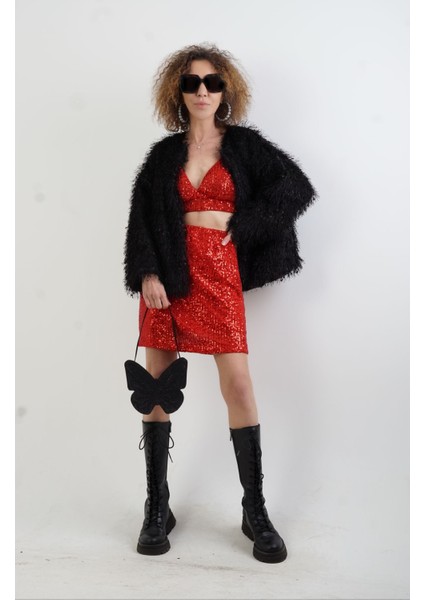 Siyah Saçaklı Ceket fiyatları