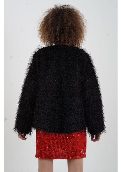 Siyah Saçaklı Ceket indirimleri