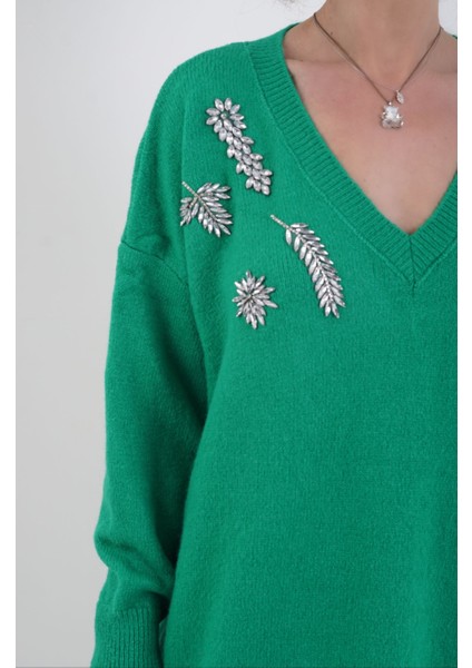 Yeşil Taşlı Kazak fiyatları