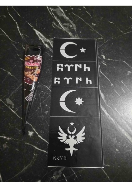Al Chandhi Hint Kınası ve 1ADET Kına Şablonu