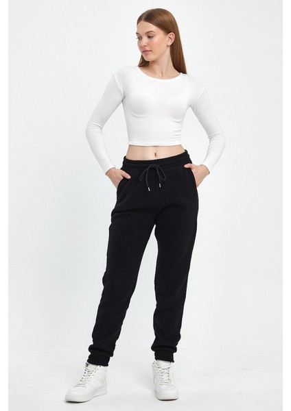 Kadın Rahat Kalıp Softech Polar Sweat Eşofman Altı SPR24EA94