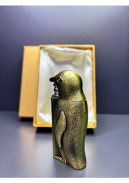 Penguen Tasarım Özel Koleksiyon Çift Fonksiyonlu Metal Çakmak fiyatları