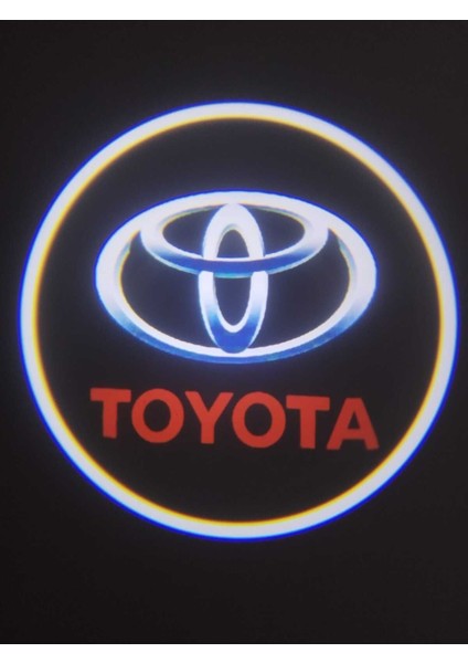 Toyota Kapı Altı Logo Kapı Altı LED Mesafe Sensörlü Pilli Yapıştırmalı Yeni Nesil