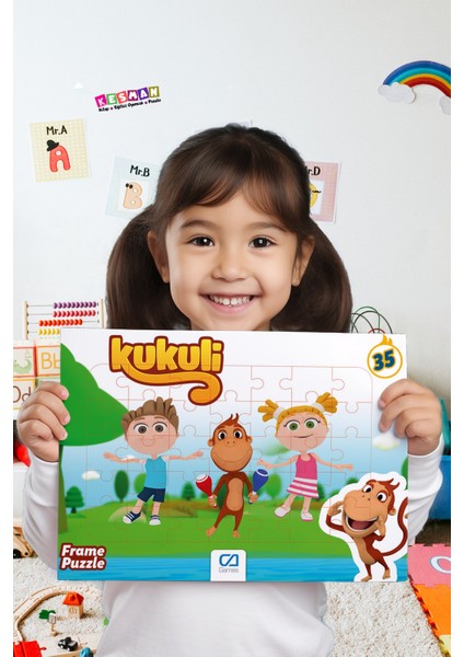 Kral Şakir ve Kukuli 2'li Frame Puzzle/yapboz