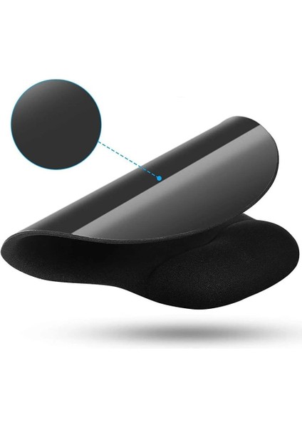 Silikon Jel Bilek Destekli Mouse Pad - Kaymaz Mouse Ped - Jel Mousepad - Silikon Fare Pedi Jel - Silikon Mousepad fırsatları