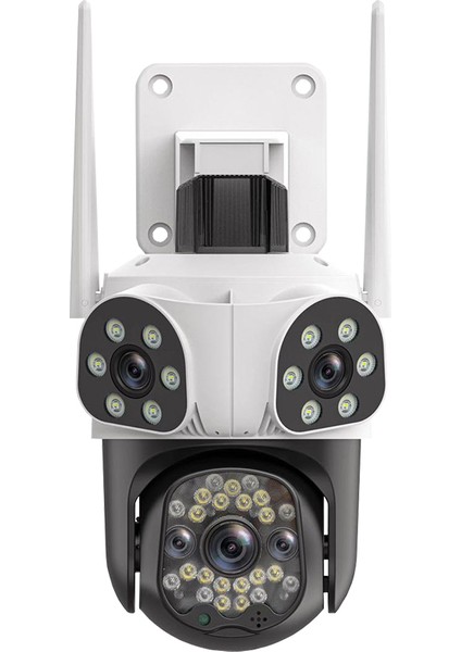 C13-WF Wi-Fi Dış Ortam 3 Lensli 3+3+3 Mp 360° Ptz Gece Görüşlü Akıllı Güvenlik Kamerası