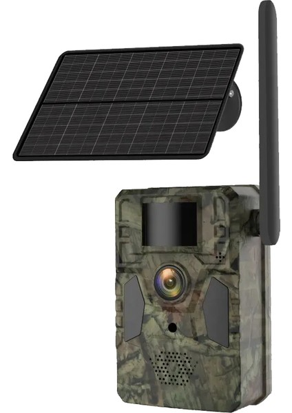 C22 4 Mp Full Hd 4 G Gprs Solar Sim Kart Destekli Ir İp Fotokapan Kamera