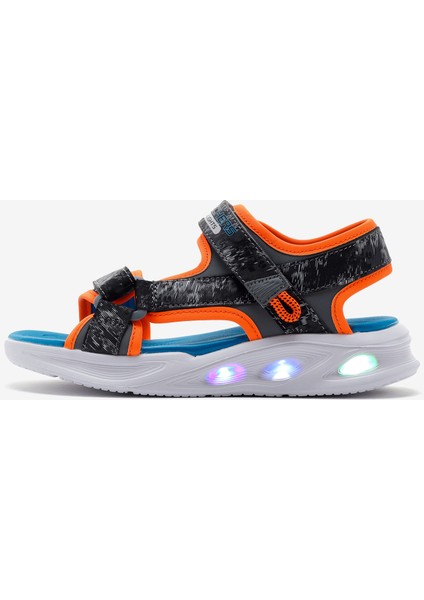Sola Glow Sandal Büyük Erkek Çocuk Gri Işıklı Sandalet 401672L Ccor