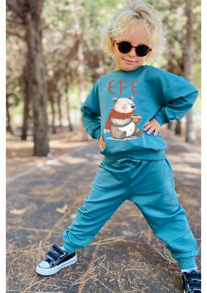 Bebeğinizin Ismine Özel Pamuklu Unisex Eşofman Takımı