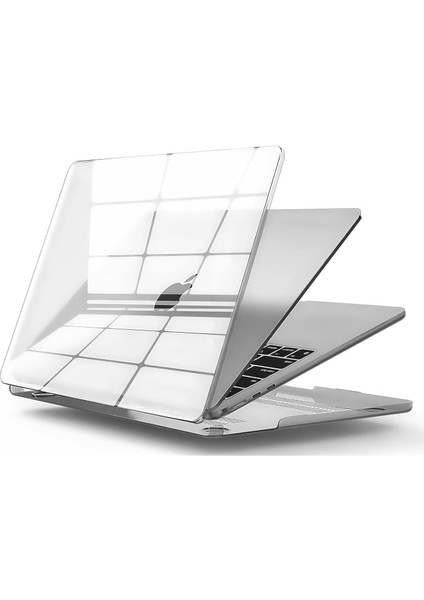 Byars-Macbook Pro M1 / M2 13'' ile Uyumlu Sert Polikarbonat Koruyucu Kılıf (A1706/A1708/A1989/A2159/A2251/A2289/A2338) (Super Şeffaf)-Byars