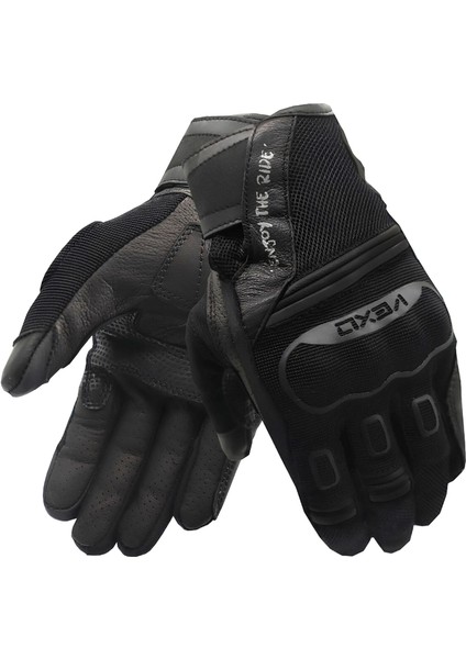 Leader Yazlık Motosiklet Eldiveni Siyah