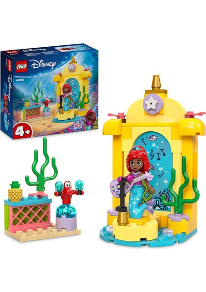 Byars-Princess Ariel’in Müzik Sahnesi 43235 – 4 Yaş ve Üzeri Prenses Seven Çocuklar Için Yaratıcı Oyuncak Yapım Seti (60 Parça) -Byars