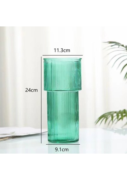Ritka Yeşil Cam Vazo – Doğanın Tazeliğini Yansıtan Zarif Tasarım- Anneler Günü Hediyesi fiyatları