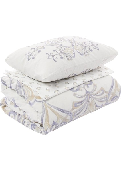 Liles Ranforce Etnik DESENLI%100 Pamuk Nevresim Takımı, Kahverengi, Tek Kişilik