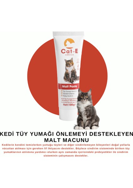 Malt Paste Tüy Yumağı Önlemeyi Destekleyen Malt Macunu