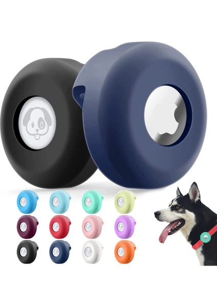 Turuncu Tarzı Apple Kedi Köpek Tasma Klipsi Kılıfı Airtag Silikon Kılıfı Evcil Hayvan Kaybolma Önleyici Konum Belirleyici Koruyucu Kılıf Aksesuarları (Yurt Dışından)