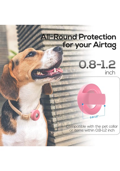 Turuncu Tarzı Apple Kedi Köpek Tasma Klipsi Kılıfı Airtag Silikon Kılıfı Evcil Hayvan Kaybolma Önleyici Konum Belirleyici Koruyucu Kılıf Aksesuarları (Yurt Dışından)
