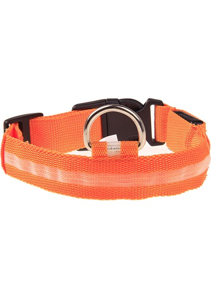Turuncu Tarzı M Beden Köpekler Için 6 Renkli Naylon LED Pet Tasma Gece Güvenli Işıldayan Kedi Tasması Köpekler Luminöz Floresan Yaka Pet Malzemeleri (Yurt Dışından)